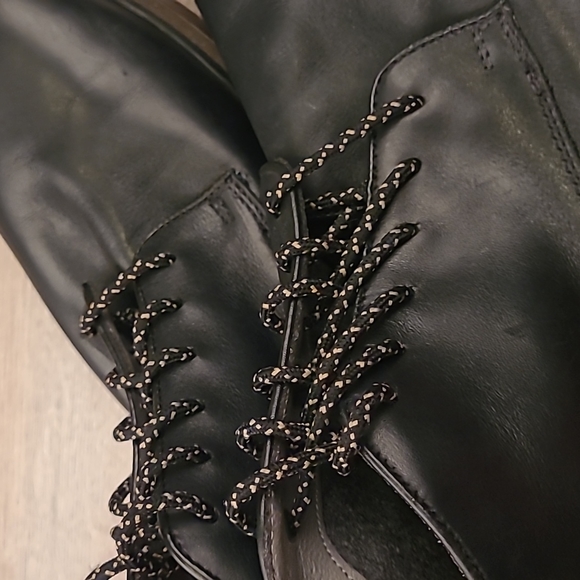 COLE HAAN Grand Boot Black Leather Sz 11.5 M Mens Ankle Lace Up Chukka Boots - Picture 5 of 10